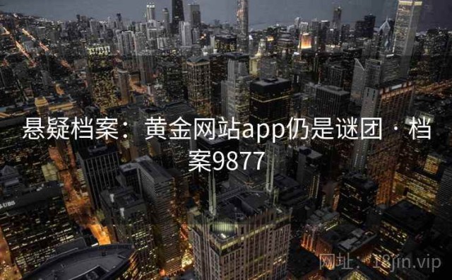 悬疑档案：黄金网站app仍是谜团 · 档案9877