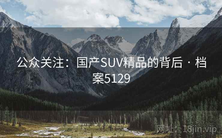 公众关注:国产SUV精品的背后 · 档案5129 公众关注:国产SUV精品的背后 · 档案5129